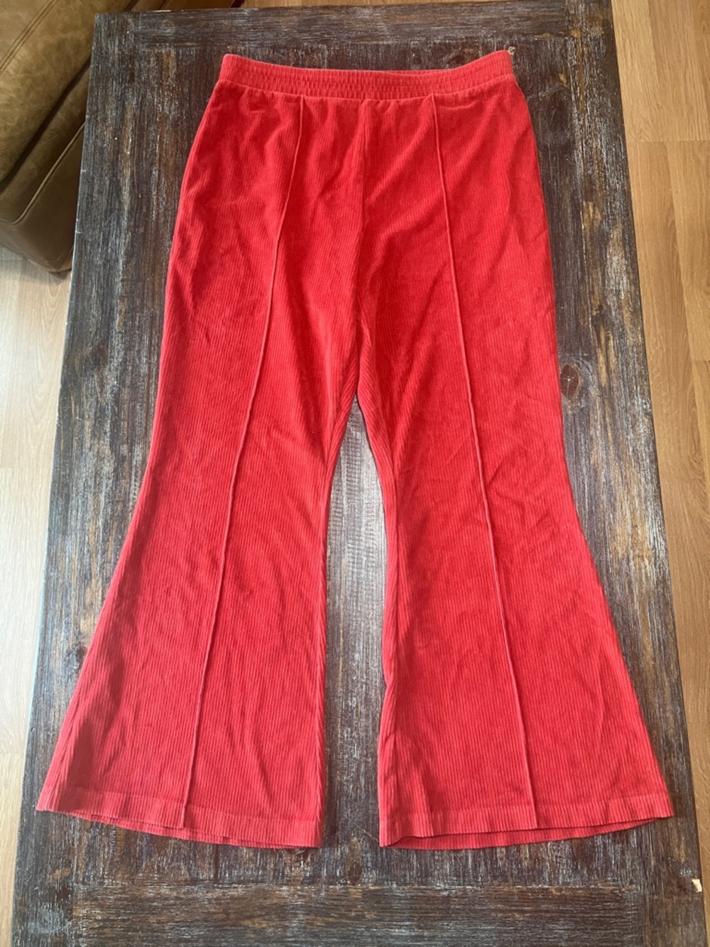 aerie Wide-Leg Pants Burnt Orange